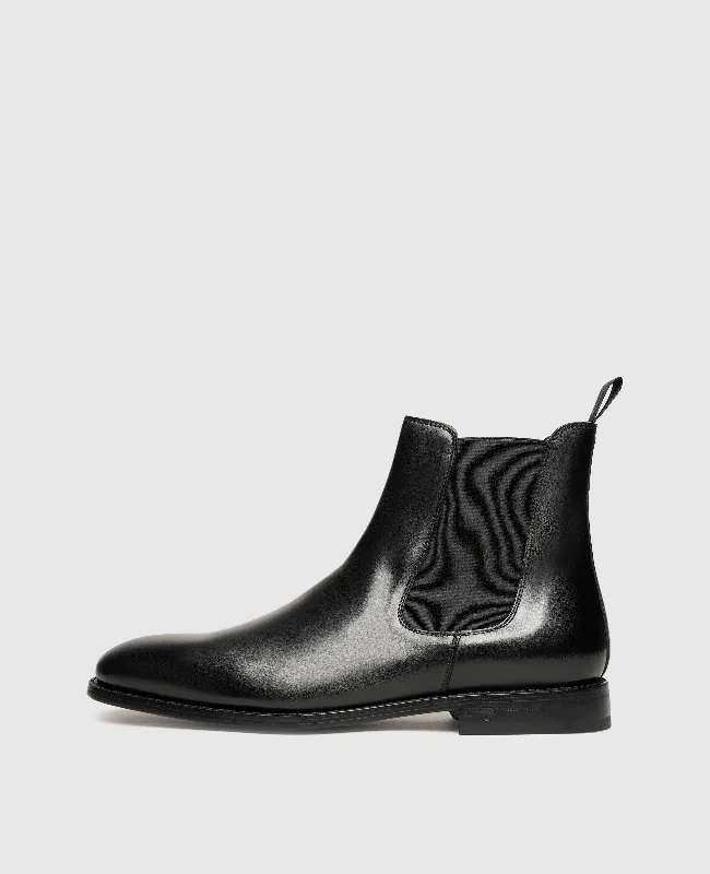 Men's boat shoes in a light - colored leatherWinston CB - Black