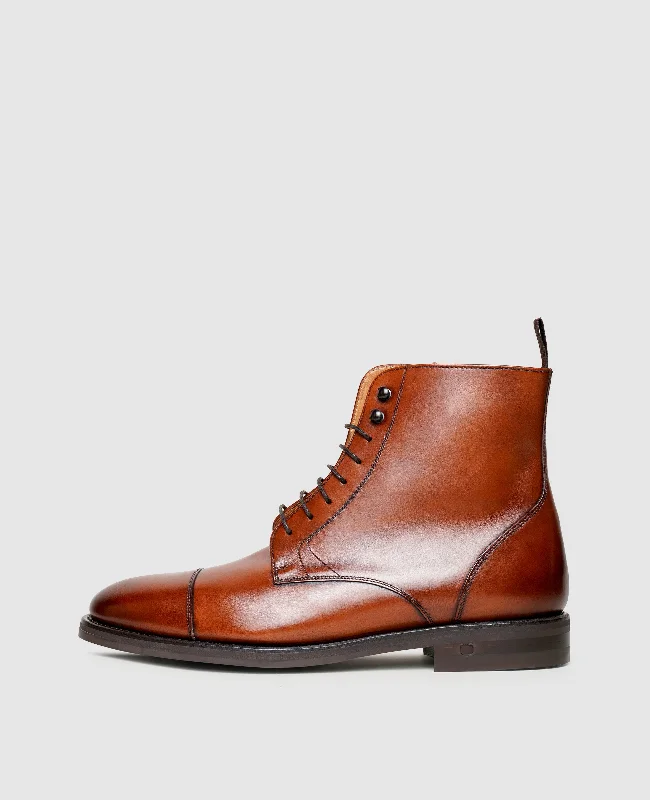 Men's boat shoes with a removable insoleWinston CDB - Whiskey
