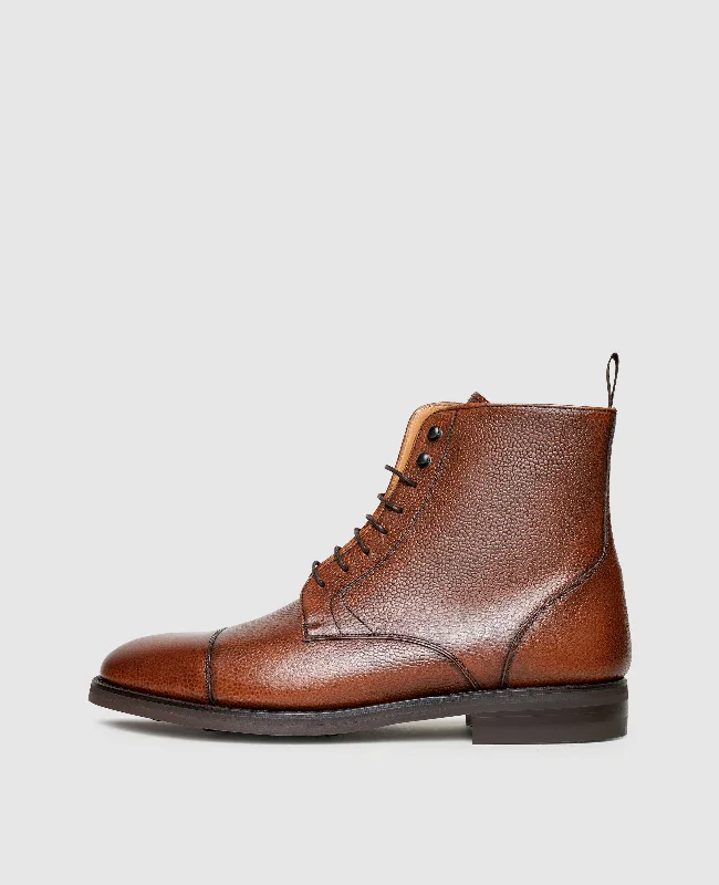 Men's boat shoes with a removable insoleWinston CDB - Cognac