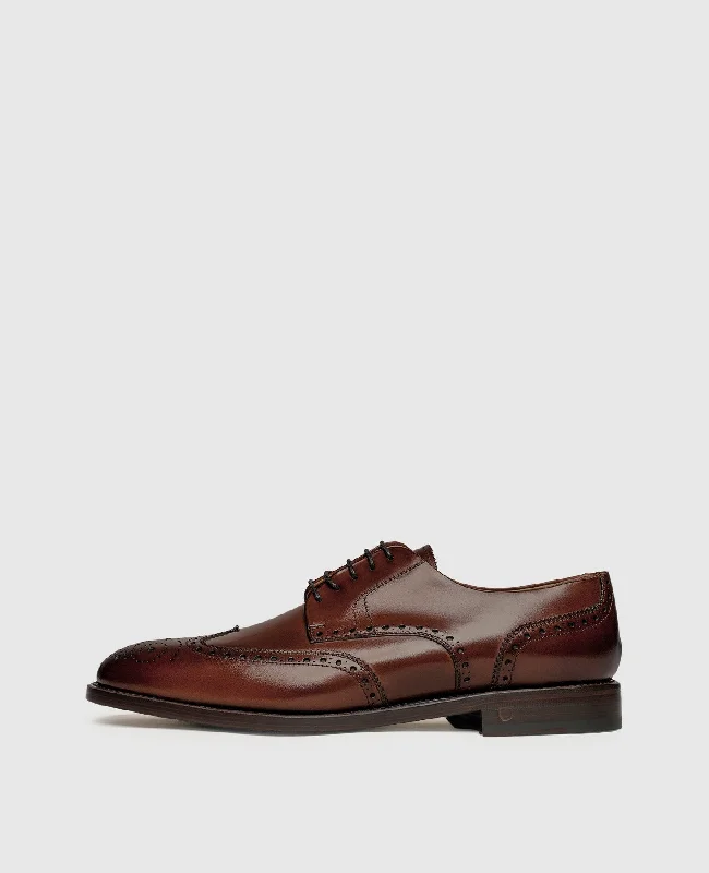 Men's boat shoes in a light - colored leatherWinston FBD - Middle Brown