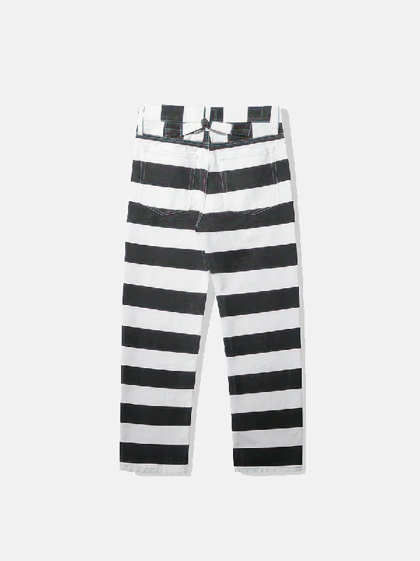 Men's formal shoes with a pointed toe for a stylish lookZebra Stripes Pants